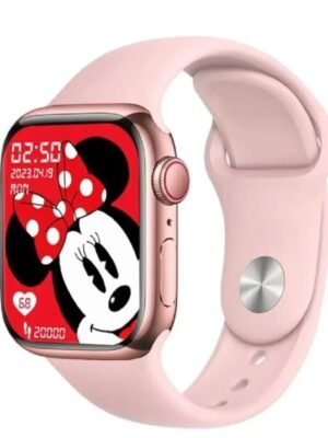 Pink smart watch