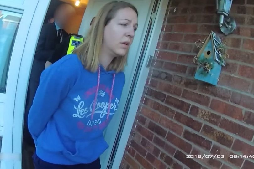 Lucy Letby, a woman at the centre of a high-profile case, with a scathing police response to her claims, highlighting the gravity of the situation and the importance of justice