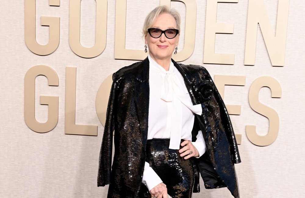 Meryl Streep speaking at an event, highlighting the issue of chronic unemployment in the acting industry, with a focus on actor support and mental health