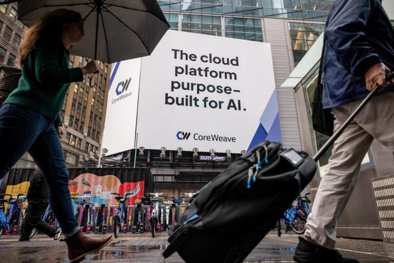 Tech stocks graph with rising bubbles