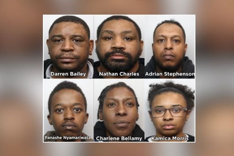 Greater Manchester Police officers standing together, symbolising their commitment to combating organised crime and keeping the community safe, with a focus on disrupting and dismantling crime conspiracies