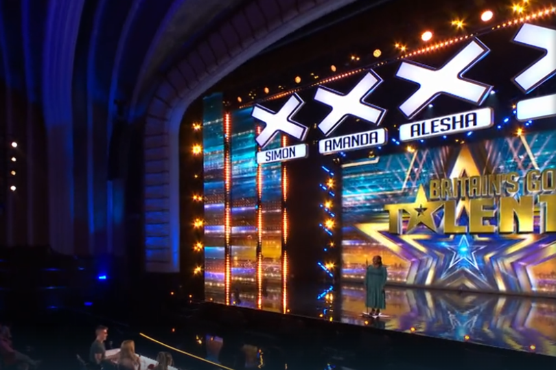 Britain's Got Talent judges in tears during an emotional performance, a contestant singing on stage with a colourful backdrop, showcasing their talent and emotional behaviour