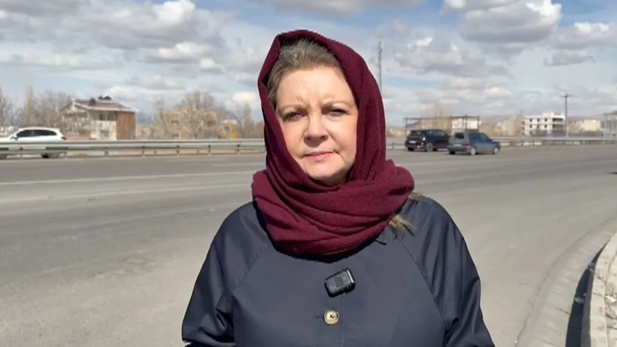 A picture of the Iranian flag, with a subtle background of a clock ticking away, symbolising the looming deadline and the tension in the air, as ITV News reports from Iran on the latest developments