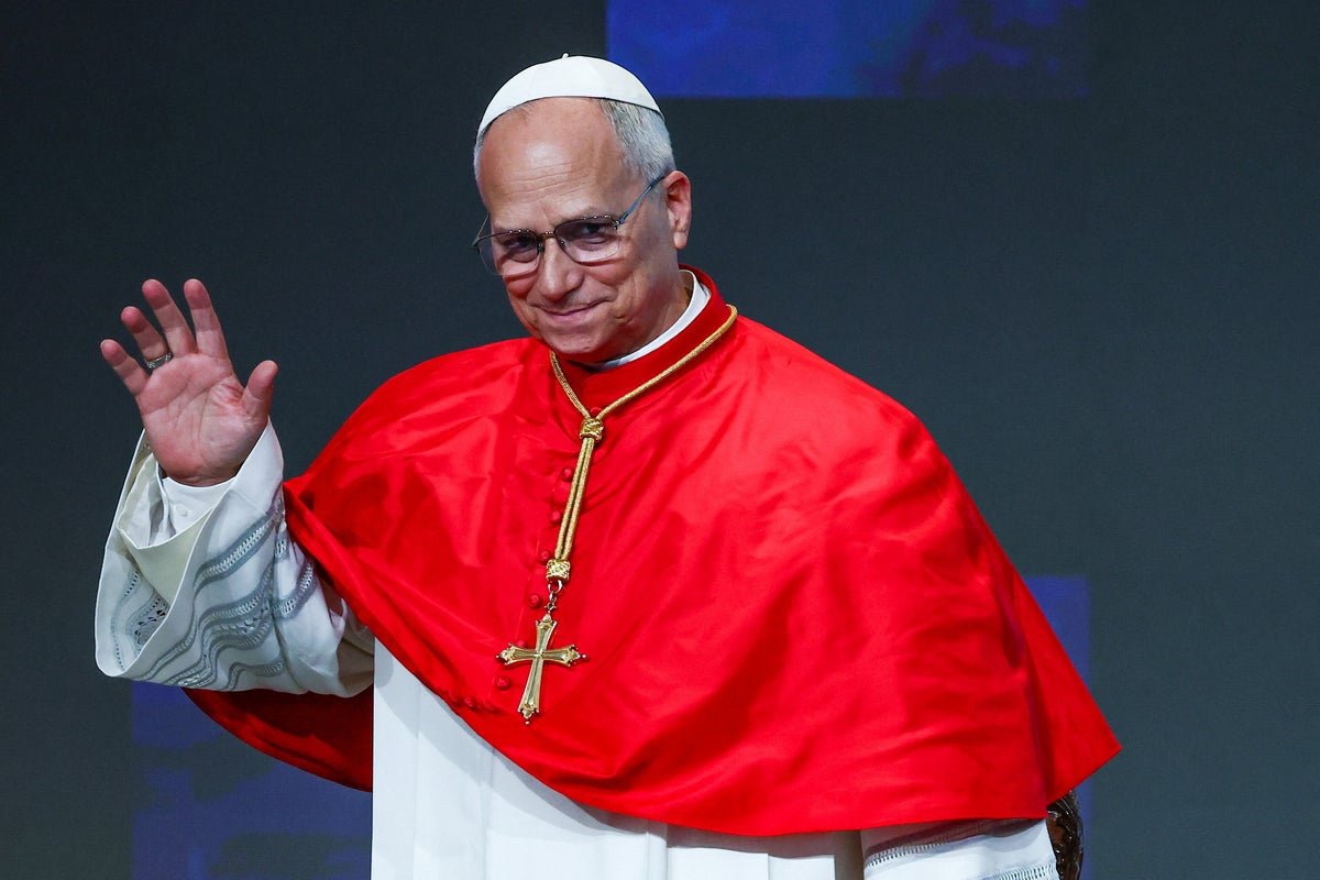 Pope Leo standing tall, a symbol of faith and leadership, with a calm and composed expression, as he responds to Donald Trump's provocative comments, showcasing his unwavering commitment to his values and his ability to rise above the chaos