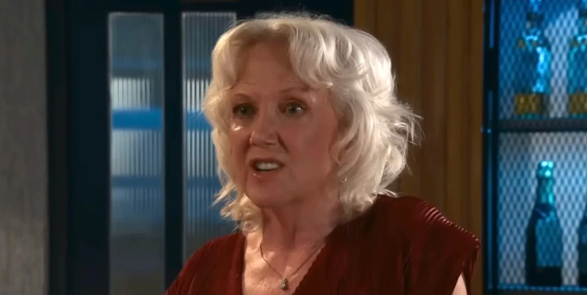 A screenshot of the Coronation Street cast, with a dark and ominous tone, hinting at the show's latest twist, as Trisha's disappearance takes centre stage in the gripping British television drama