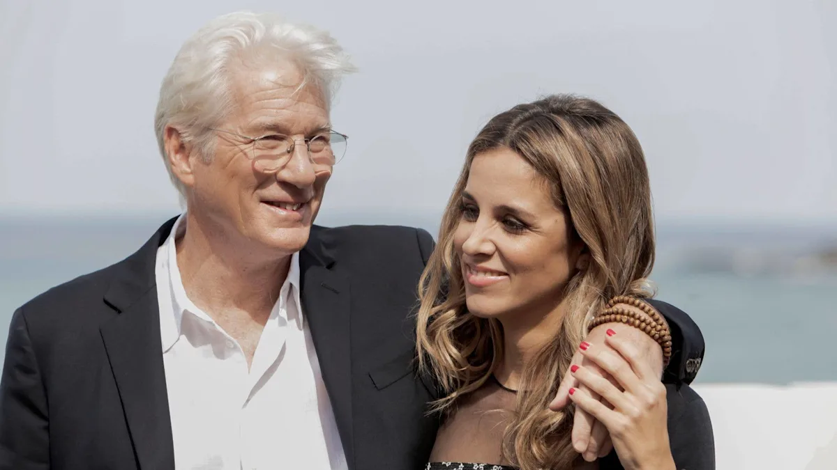 Richard Gere and Alejandra with their three children, a heartwarming family portrait that captures the love and colour of their relationship, a beautiful family moment that highlights the importance of family life and relationships