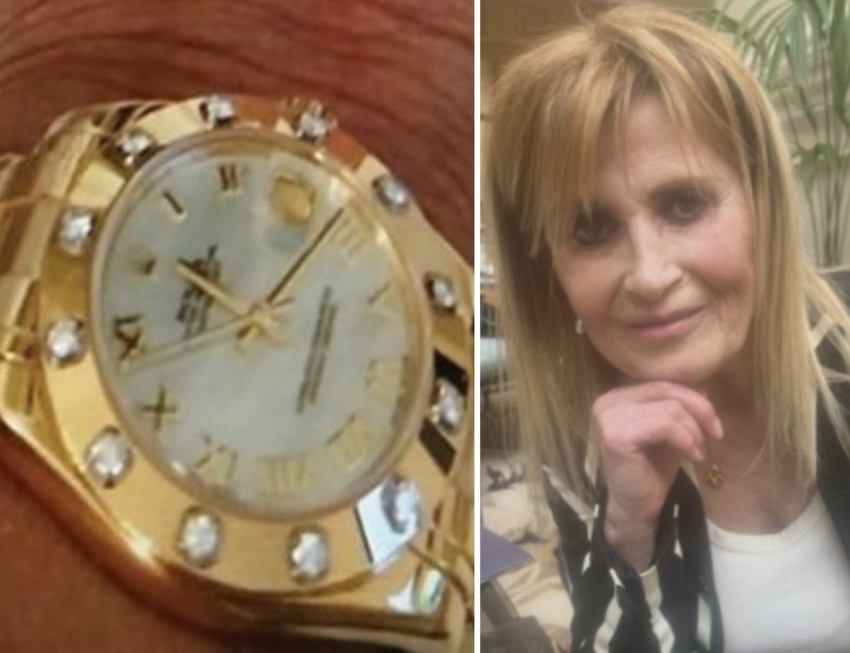 A sombre image of a north London flat, with a hint of colour and a sense of tragedy, representing the guilty verdict in the murder case of a sister, with a Rolex watch in the foreground