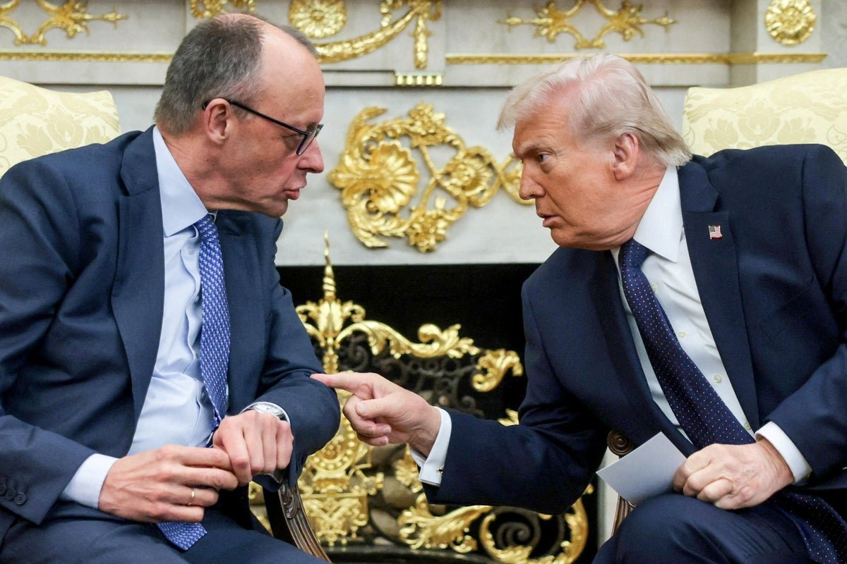 German Chancellor Angela Merkel and US President Donald Trump at a meeting, with a tense atmosphere, highlighting the strained relationship between Germany and the US, and the challenges they face in their bilateral relations, with a focus on Germany US relations