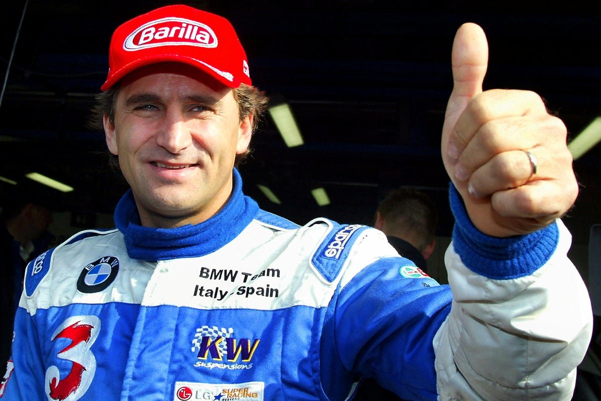 Alex Zanardi in action on the track, showcasing his remarkable hand cycling skills and determination, a true inspiration to fans of motorsport and Paralympic sports
