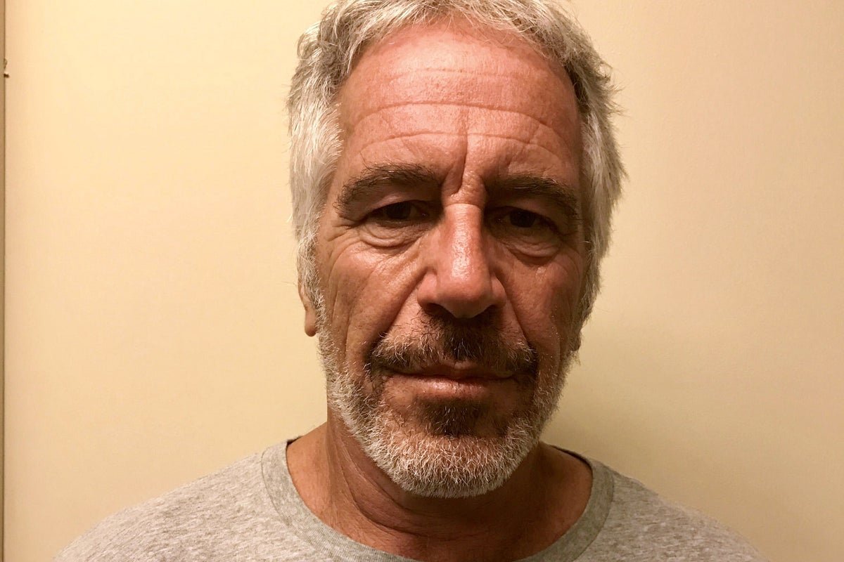 Jeffrey Epstein, a financier and convicted sex offender, with a picture of a federal judge in the background, highlighting the release of his alleged suicide note, a significant development in the case