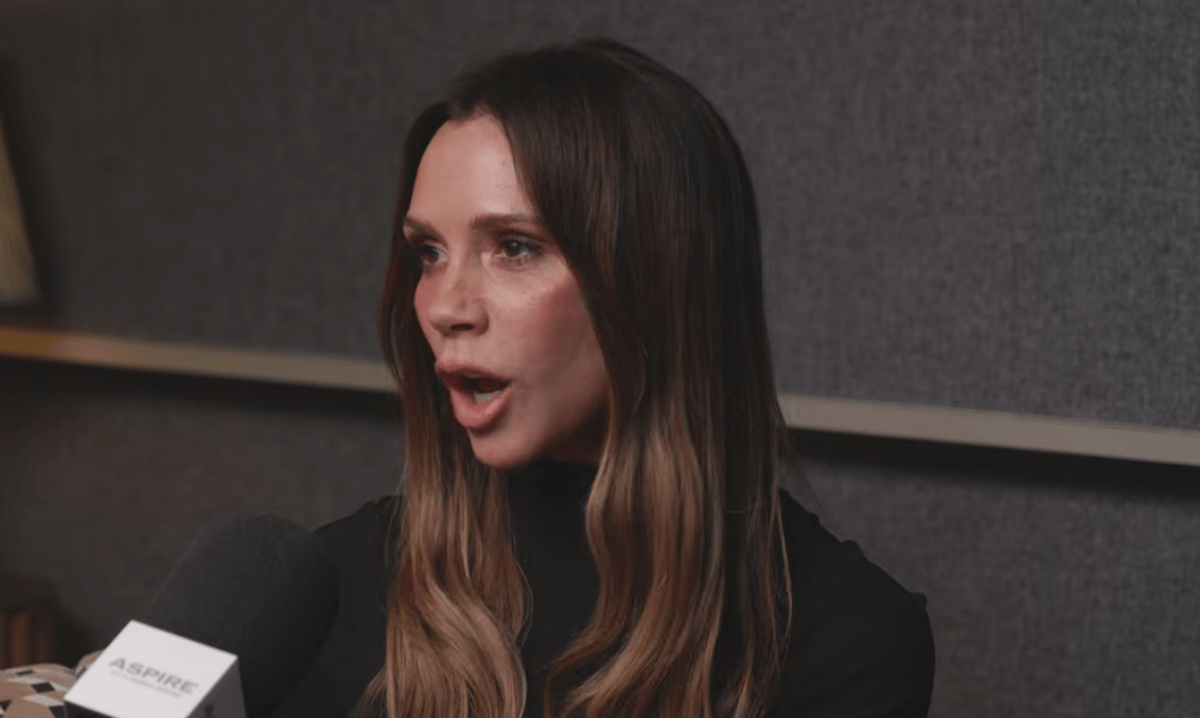 Victoria Beckham with her family, including husband David and their children, Brooklyn, Romeo, Cruz and Harper, at a high-profile event, with the former Spice Girl looking stylish in a designer outfit, amidst the 'Brand Beckham' controversy