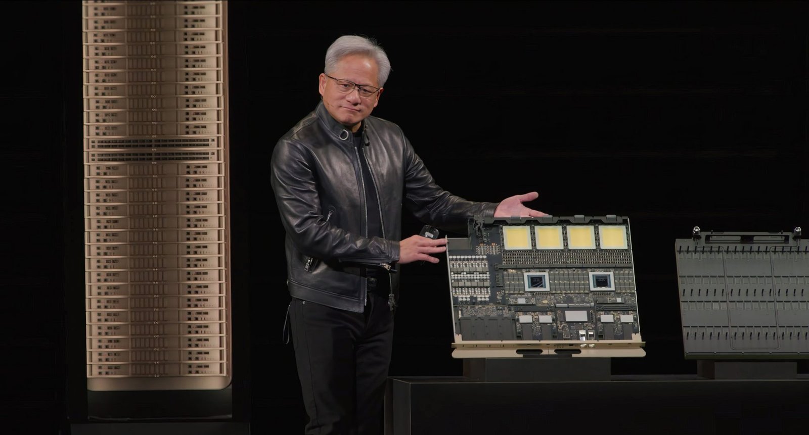 NVIDIA Rubin platforms and AMD MI500 logo with UK cityscape background, representing the UK tech industry and the competition between the two companies, with a focus on HBM4E technology and AI performance