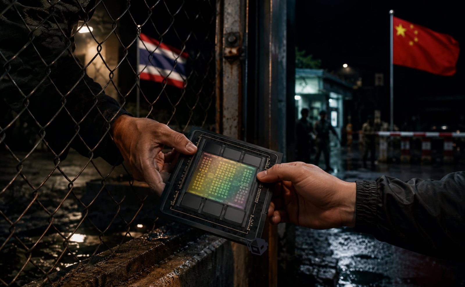 NVIDIA AI chips and Supermicro servers being smuggled into China via Thailand, highlighting the complexities of international trade and the challenges of enforcing trade restrictions, with the UK tech scene watching with interest as the situation develops