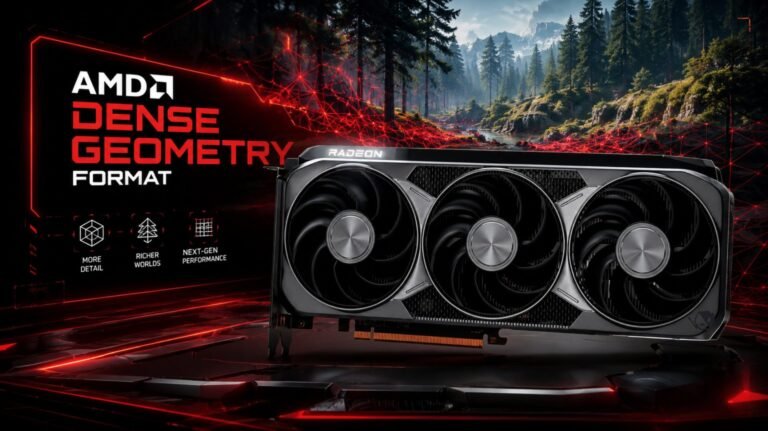 AMD's DGF technology is set to revolutionise the world of ray tracing in the UK, offering a significant increase in geometry for future RDNA GPUs, with a diagram showing the difference in geometry handling between current and future GPUs, highlighting the benefits of DGF, including up to 30% compression with current GPUs