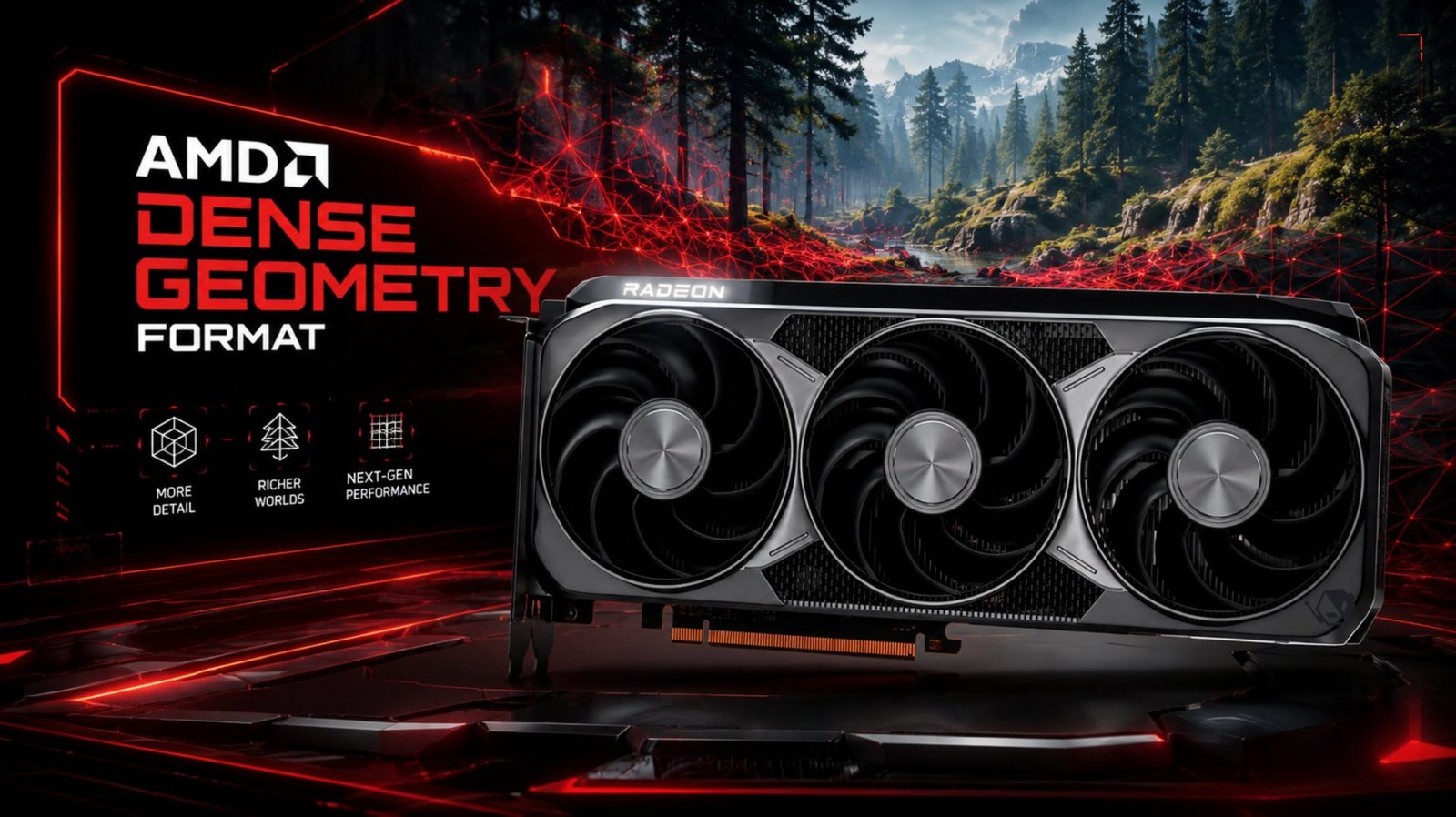 AMD's DGF technology is set to revolutionise the world of ray tracing in the UK, offering a significant increase in geometry for future RDNA GPUs, with a diagram showing the difference in geometry handling between current and future GPUs, highlighting the benefits of DGF, including up to 30% compression with current GPUs