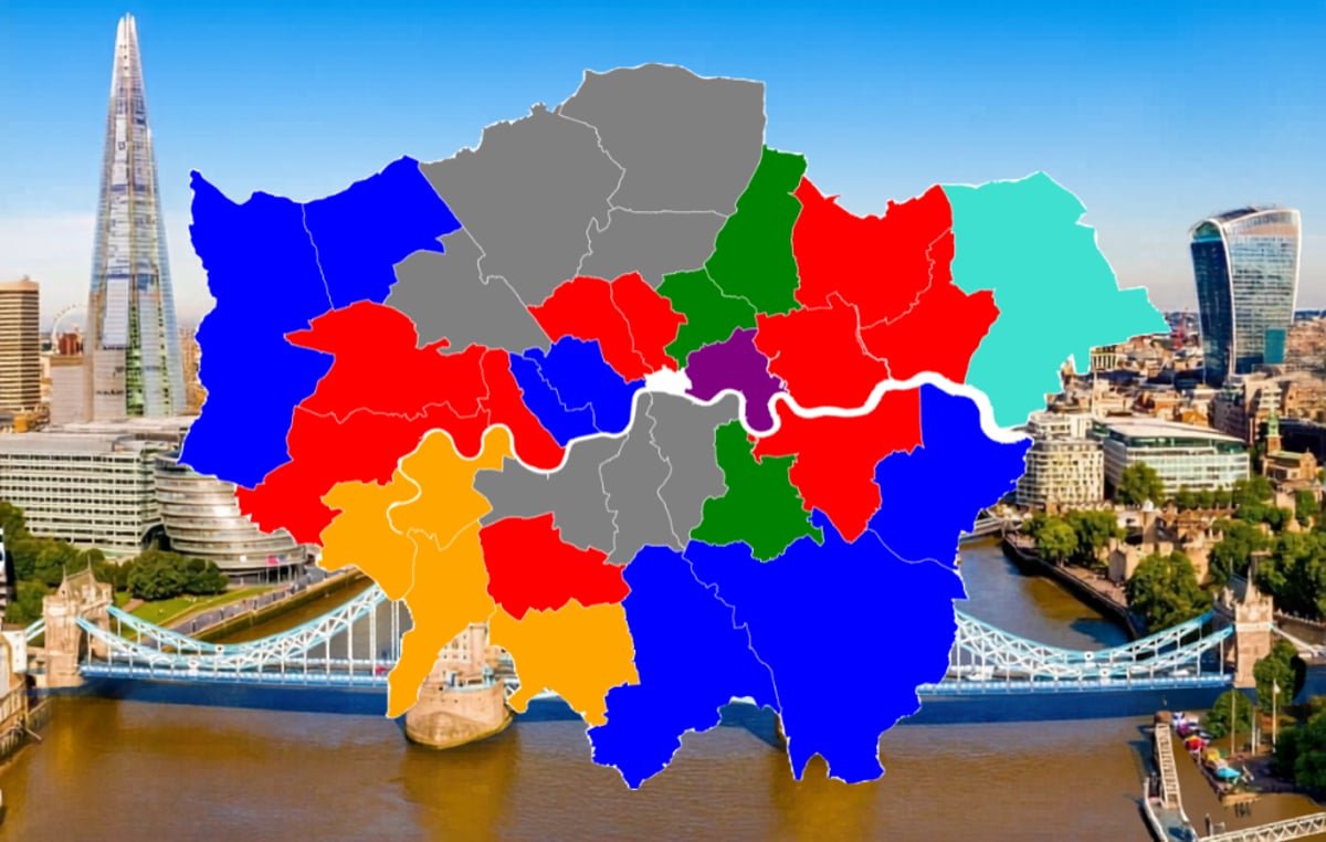 A descriptive image of the London city skyline with a mix of old and new buildings, symbolizing the city's rich history and vibrant culture, with a focus on the local elections 2026 and their impact on the community.