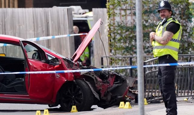 A car has hit pedestrians, leaving many injured and sparking concerns about road safety and the behaviour of the driver, with the colour of the car still unknown, attempted murder charges are being considered