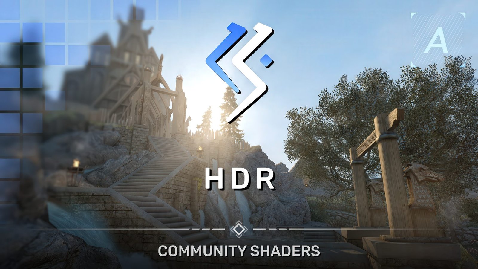 The Elder Scrolls V: Skyrim with true HDR support, featuring a breathtaking landscape with vibrant colours and detailed textures, showcasing the game's new visual capabilities in the UK