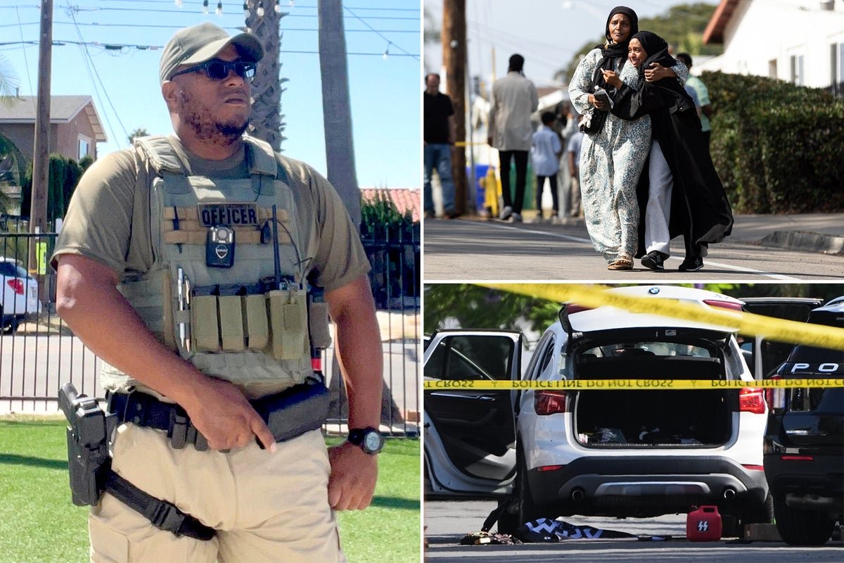 A descriptive image of the San Diego Islamic Centre, with a focus on the community and the importance of protecting places of worship, highlighting the bravery and selflessness of the victims in the face of tragedy, with a natural inclusion of the primary keyword phrase San Diego Islamic Centre shooting
