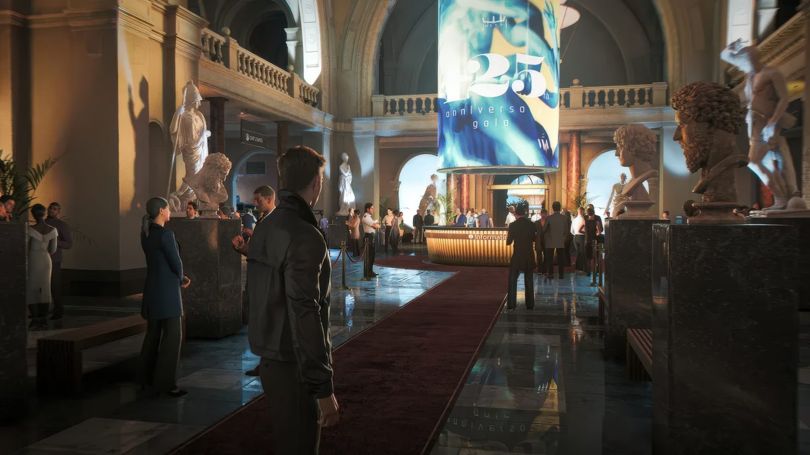 A screenshot of 007 First Light on PS5 Pro, showcasing the improved graphics and immersive gameplay made possible by the PSSR 2.0 algorithm, with a cityscape in the background and a character in the foreground, highlighting the fine details and realistic colour palette, demonstrating the significant visual improvements and enhanced gaming experience in the UK