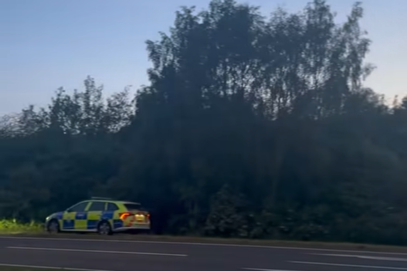 Police cordon near Rainworth Bypass following suspicious incident, with officers and tape in place to secure the area, highlighting the importance of community safety and public vigilance in the face of suspicious behaviour