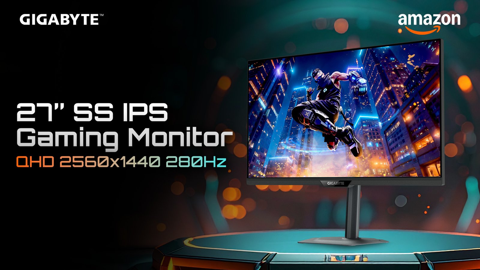 The GIGABYTE M27Q2 gaming monitor features a stunning 27-inch QHD IPS display with 210 Hz refresh rate, perfect for gaming and video editing in the UK, with a wide colour gamut and fast response time, making it an excellent choice for enthusiasts