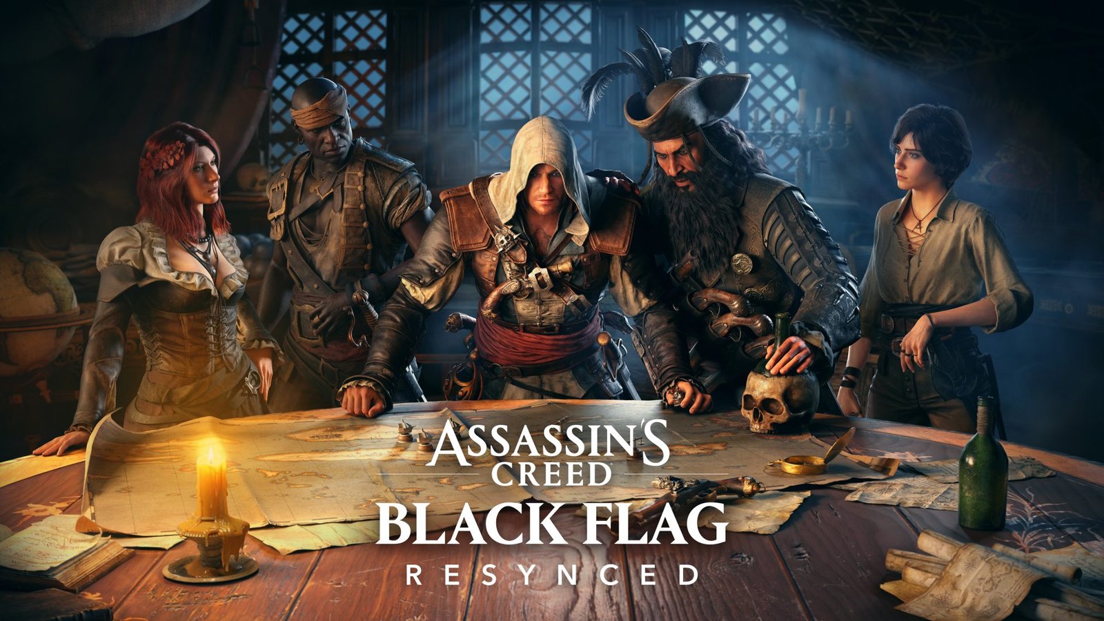 Assassin's Creed Black Flag Resynced featured image, showcasing the game's stunning ray-traced graphics and immersive gameplay in the UK, with a focus on the primary keyword, Assassin's Creed