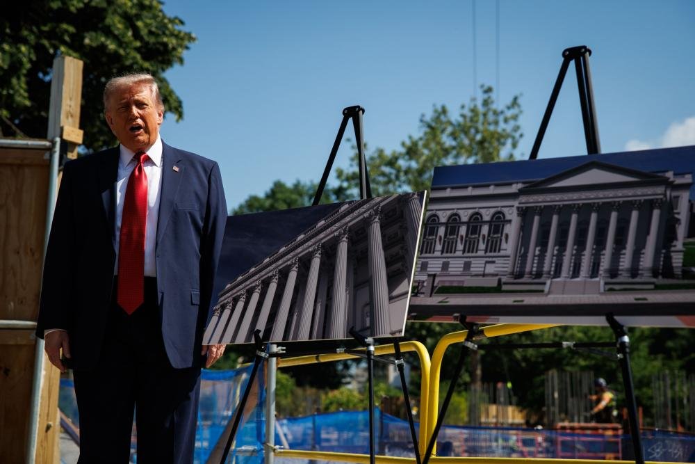 US Senate building with a caption describing the ICE funding controversy and its implications for immigration policy, with a primary keyword of US Senate