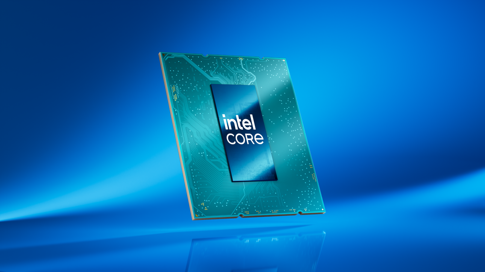 A close-up of a CPU with a UK flag in the background, highlighting the importance of gaming performance in the UK, with a focus on Intel's Bartlett Lake CPU and its 12 P-cores