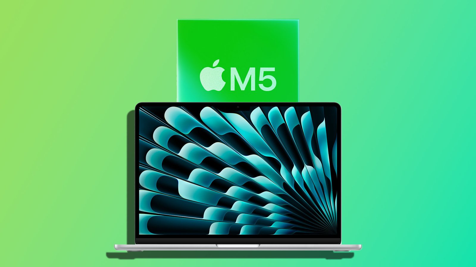 The 13-inch M5 MacBook Air laptop on a desk, with a vibrant colour display and sleek design, showcasing its portability and power, a perfect choice for those seeking a high-performance laptop in the UK, with a focus on M5 MacBook Air deals