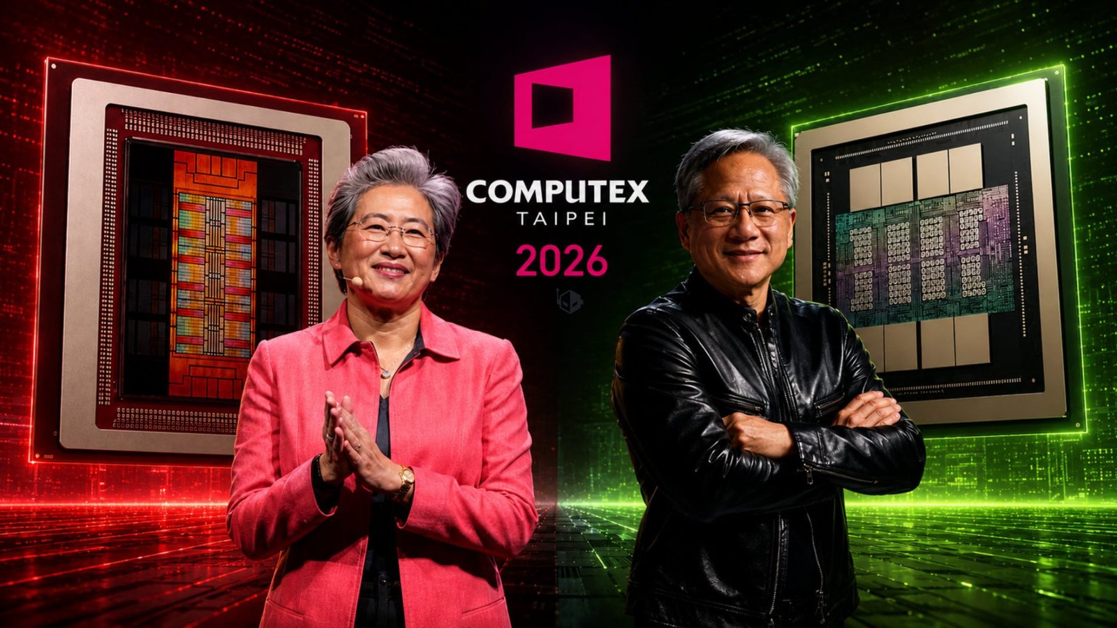 NVIDIA and AMD CEOs arrive in Taipei for Computex 2026, showcasing next-gen technologies and innovative AI solutions in the UK