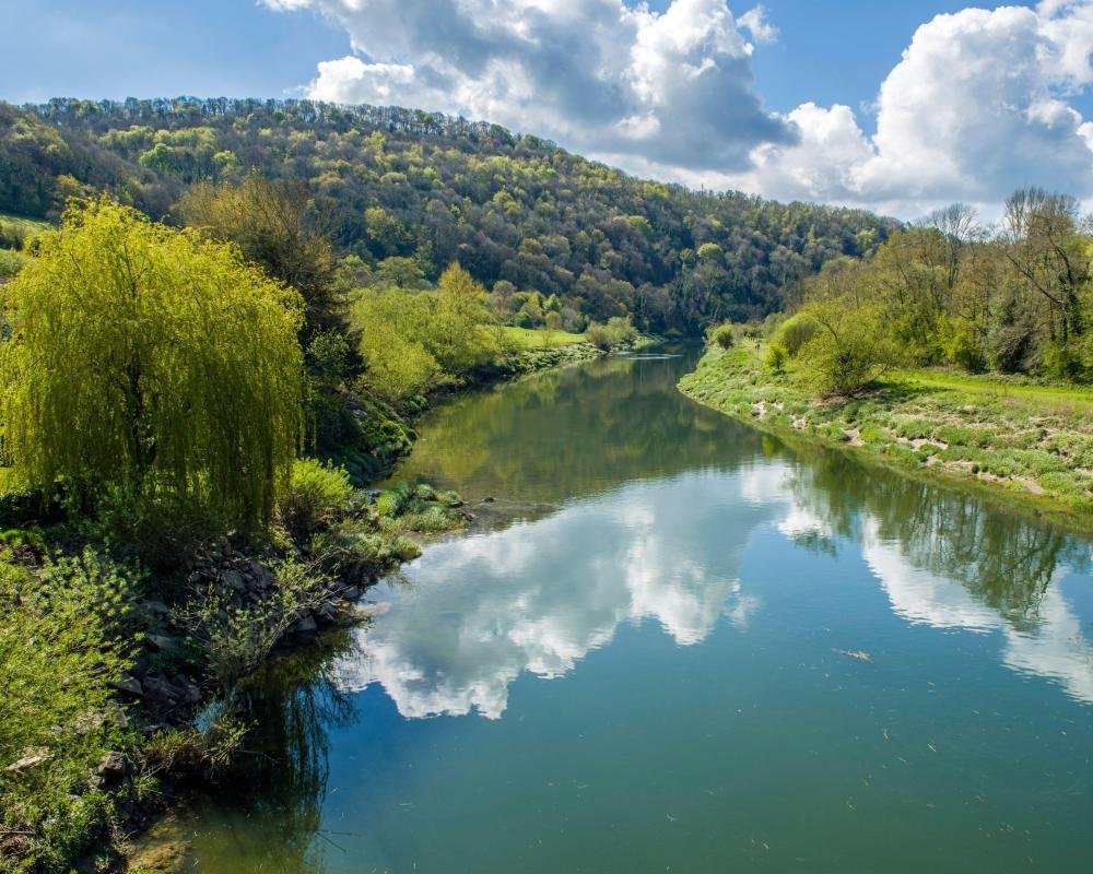 The River Wye, a stunning waterway in the UK, flows gently through the countryside, supporting a wide range of wildlife and providing essential ecosystem services, its recognition as a living ecosystem with intrinsic rights is a significant milestone in the UK's environmental history