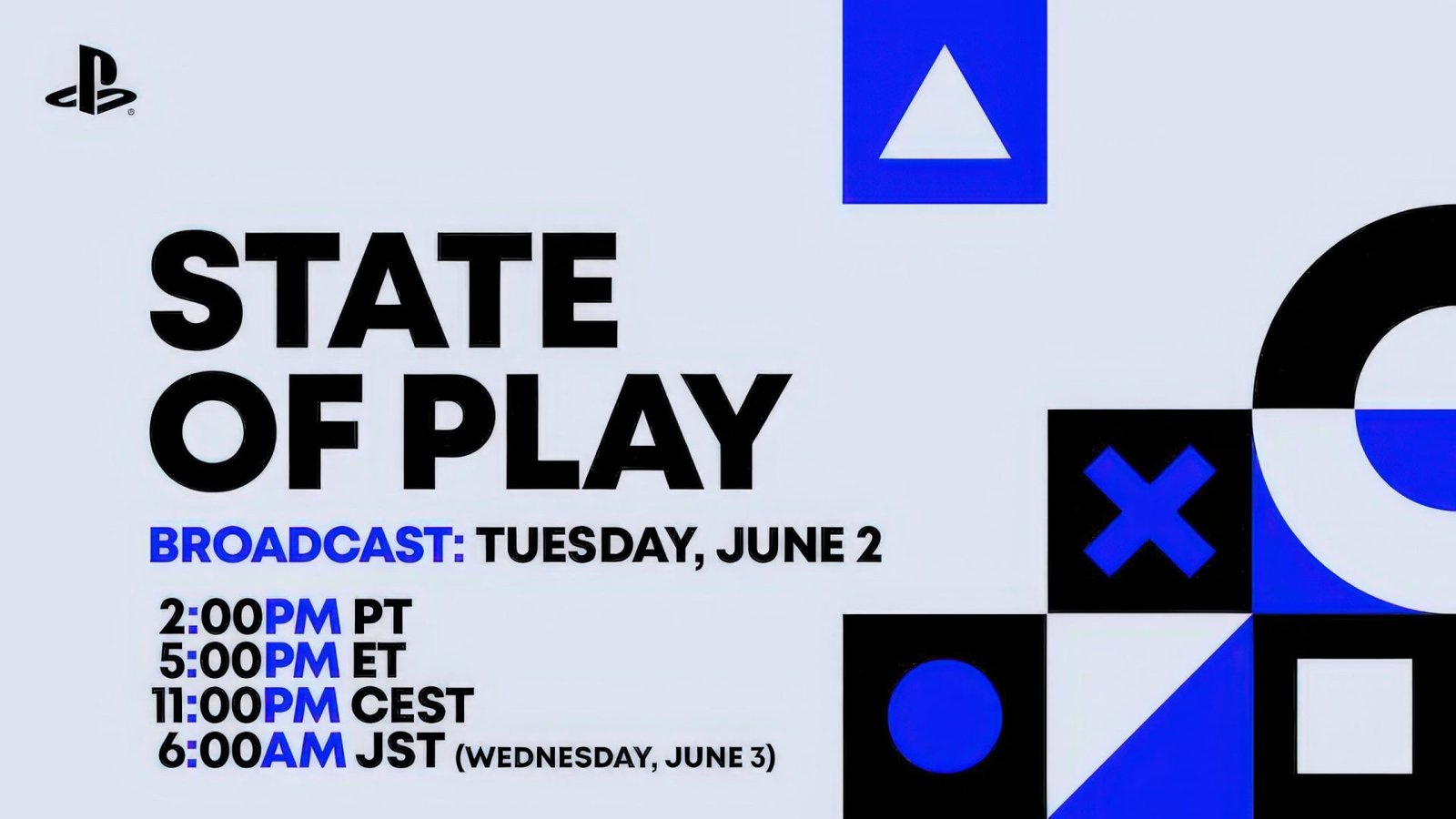 The PlayStation State of Play logo, featuring a colourful and dynamic design, with the UK flag prominently displayed in the background, symbolising the event's significance to the UK gaming community, with a focus on PlayStation updates and gaming news.