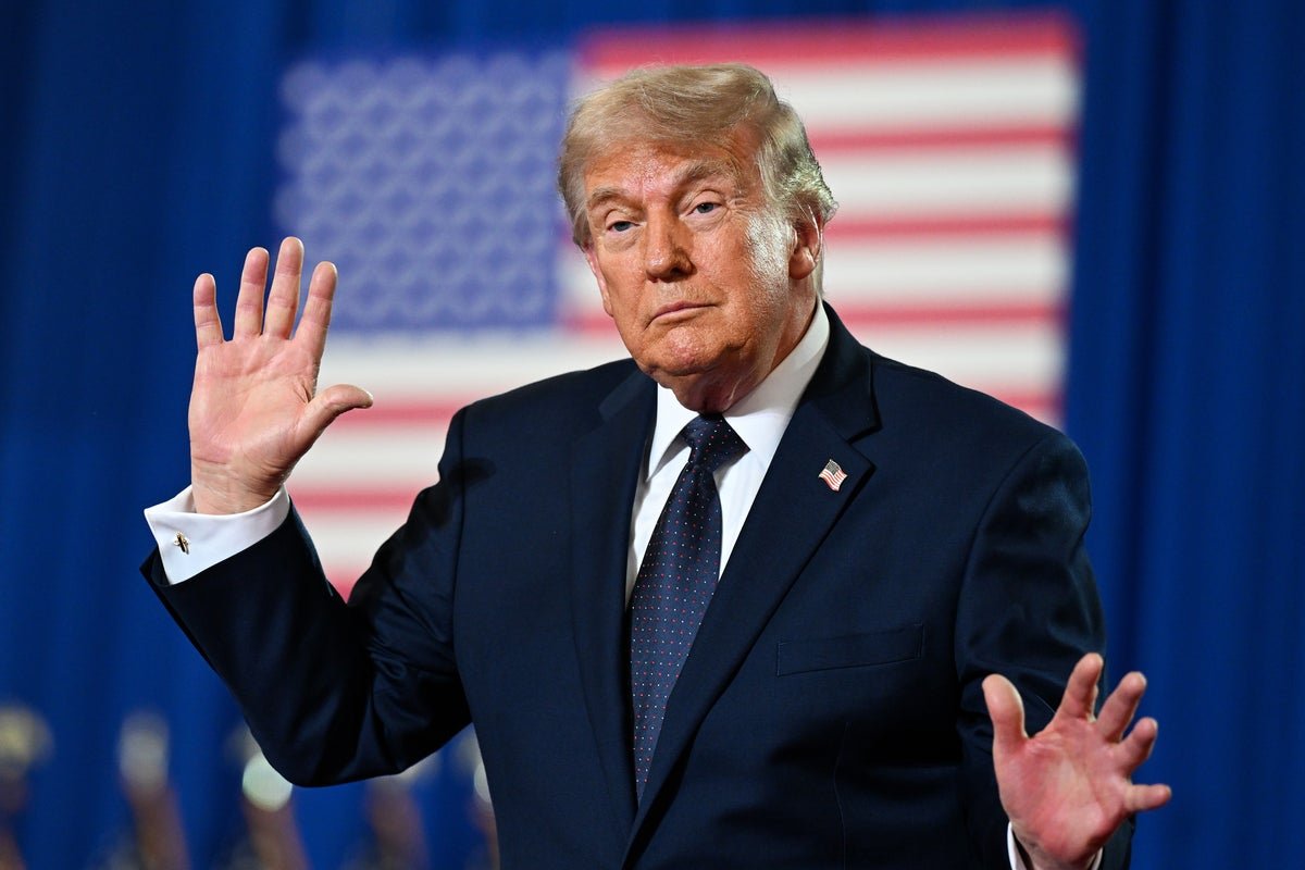 President Trump sitting at desk with concerned expression, as doubts grow over his mental fitness to lead the country, with a focus on his upcoming medical exam