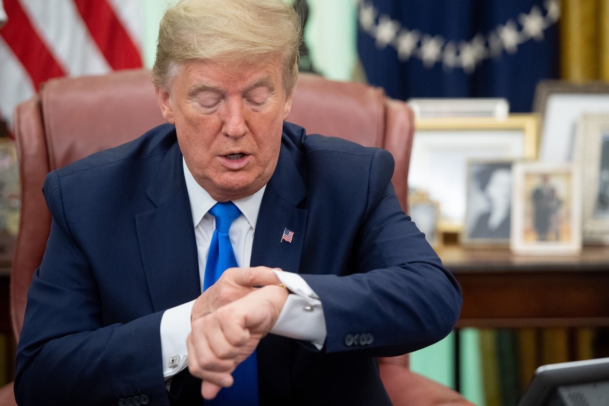 A Trump-branded watch with a major typo, sparking outrage among MAGA supporters and raising questions about the quality of merchandise associated with the former US President, with a focus on the primary keyword phrase 'Trump watch typo'