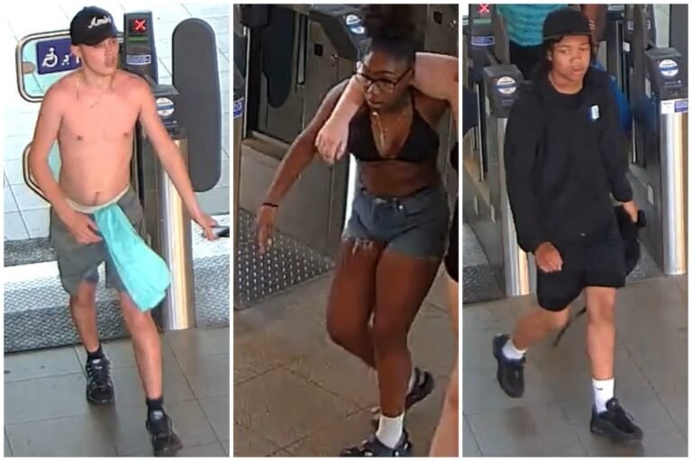 A London Tube station with a police presence, following a brutal attack that left a man with a broken nose and ribs, highlighting concerns about public safety and transport security, with a focus on the London Tube station attack