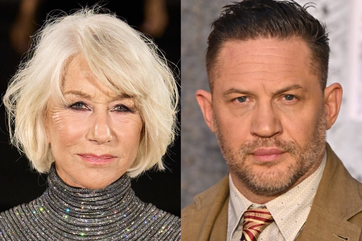 Helen Mirren and Tom Hardy on the set of MobLand, a film about on-set tensions and celebrity feuds, with a focus on the behaviour and colour of the characters