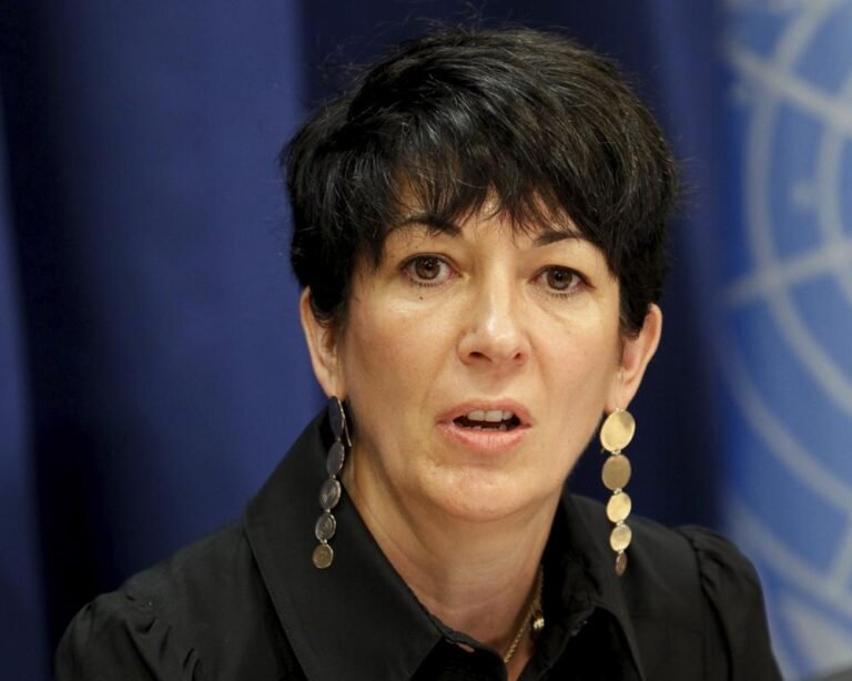 Ghislaine Maxwell in prison, with a laptop and puppy in the background, highlighting the controversy surrounding her imprisonment and the recent visit by US House staff, with a focus on the primary keyword phrase Ghislaine Maxwell prison visit