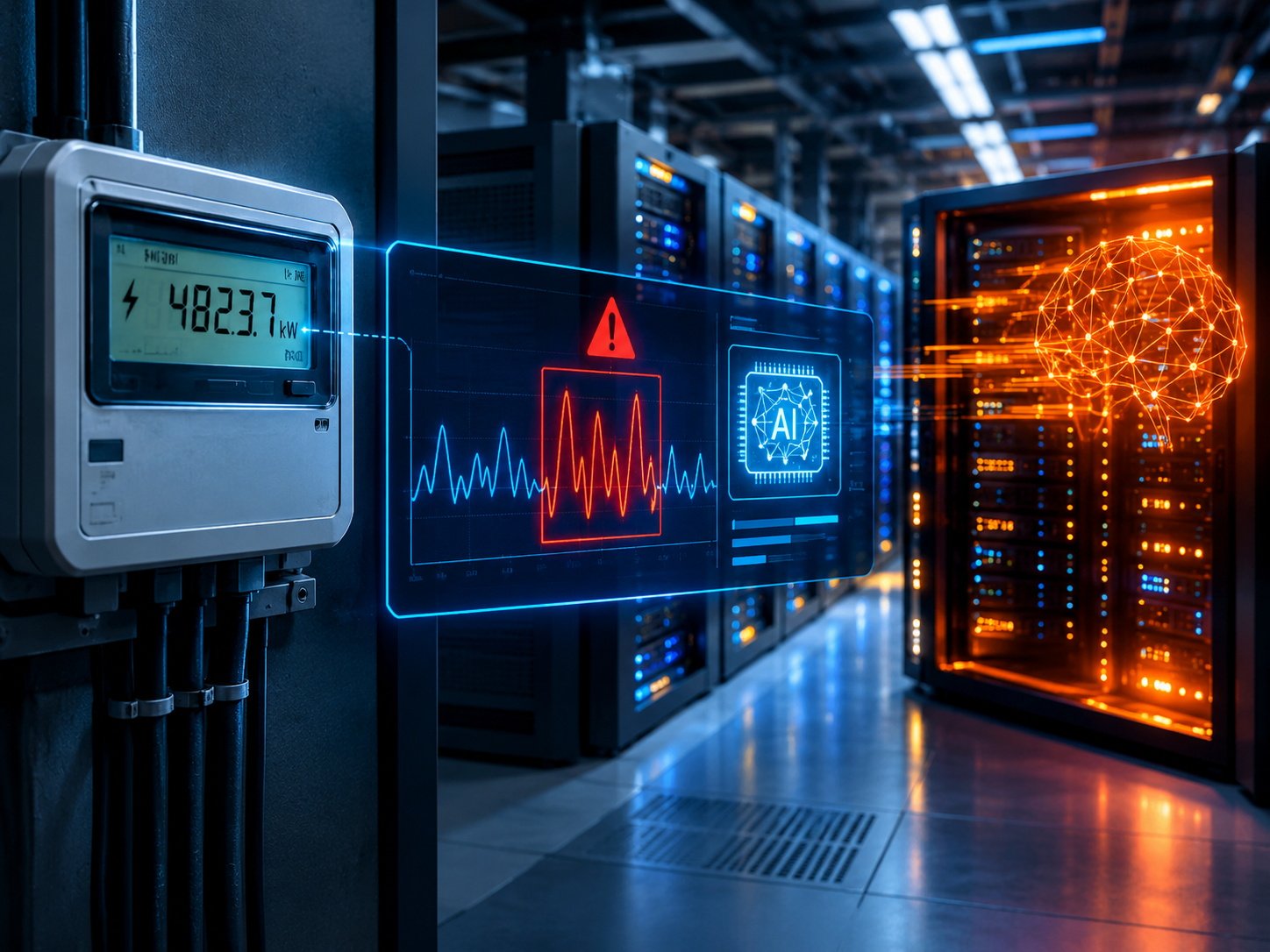 Data center power consumption graph
