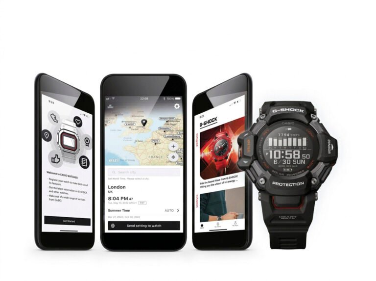 Casio watch with suspended app services