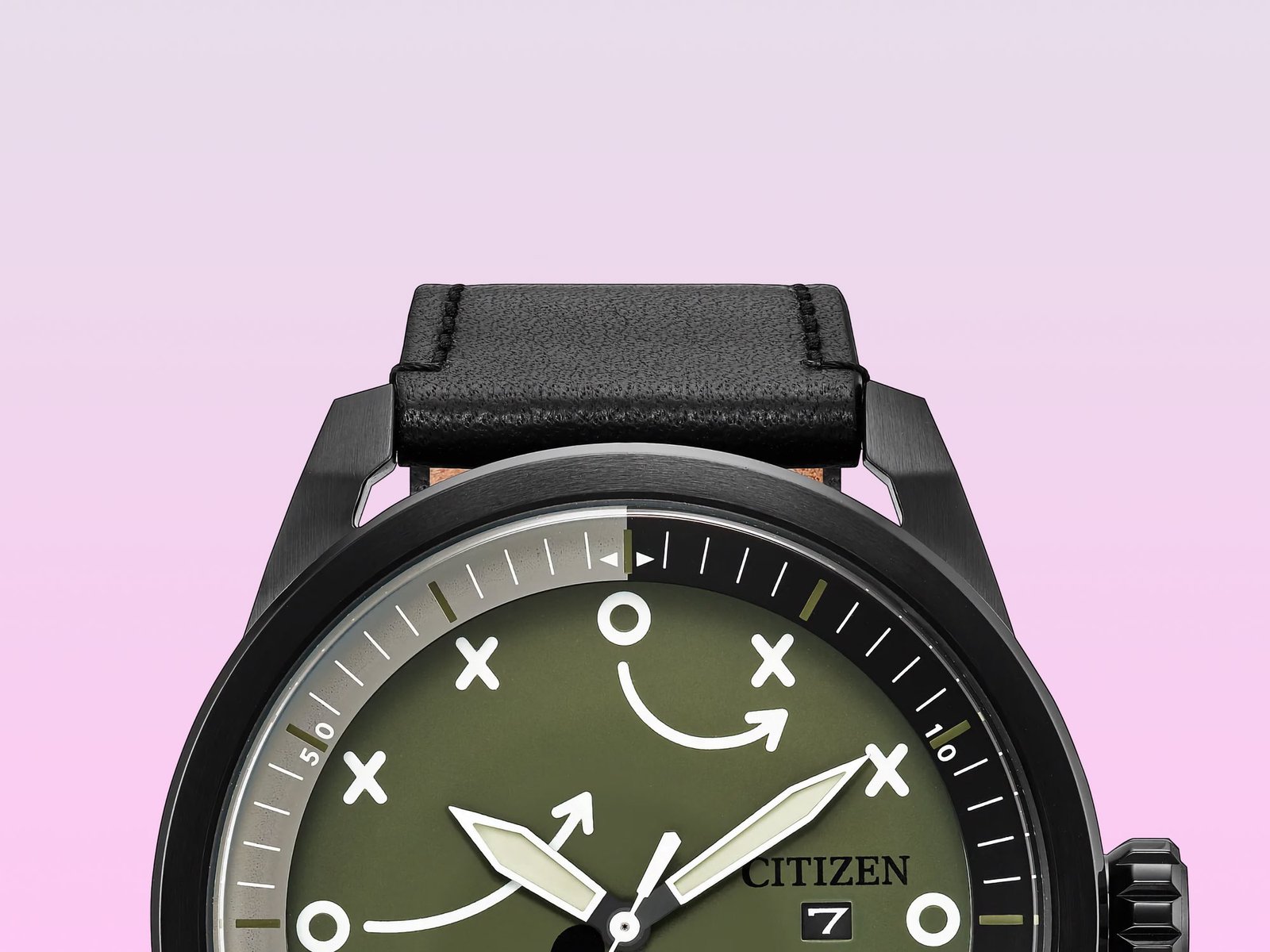 Mickey Mouse playing football on watch dial