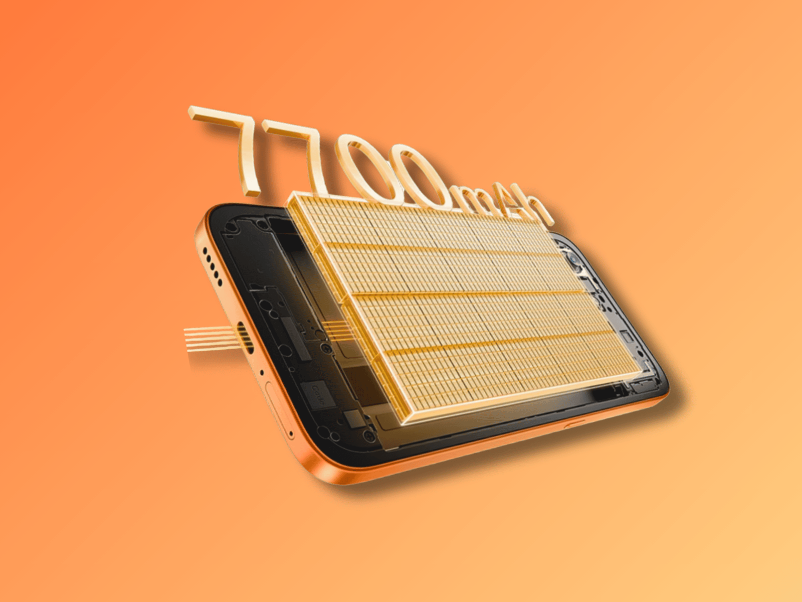 Honor X8e phone orange finish