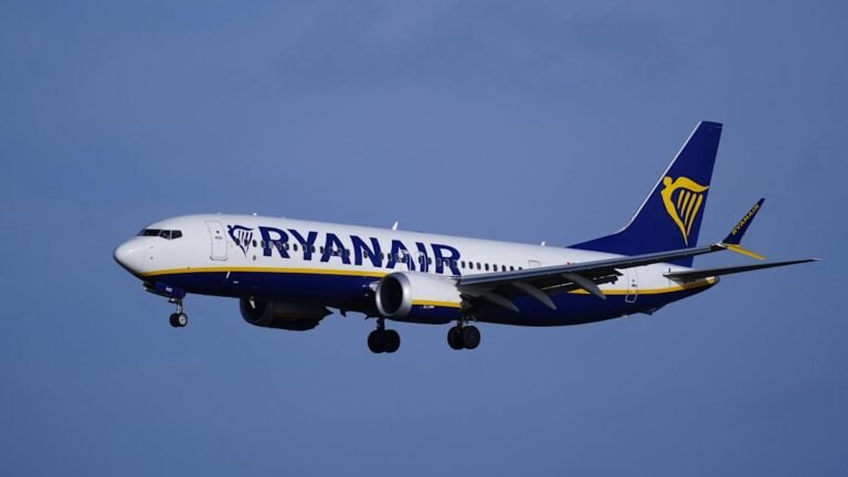 ryanair plane taking off
