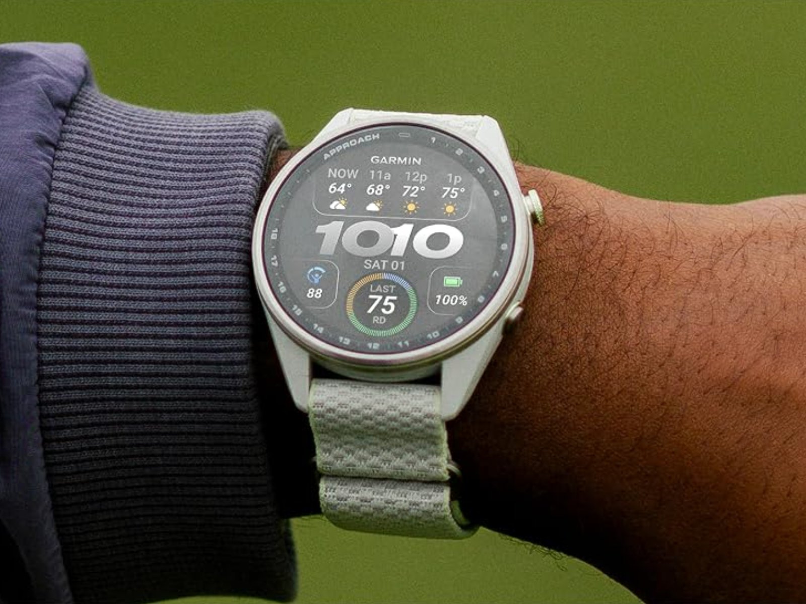 Garmin smartwatch with updated firmware