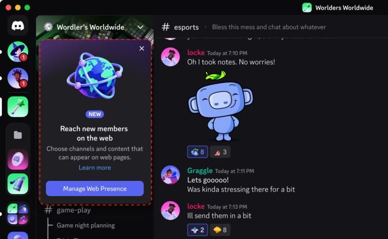 Discord logo on Google search page