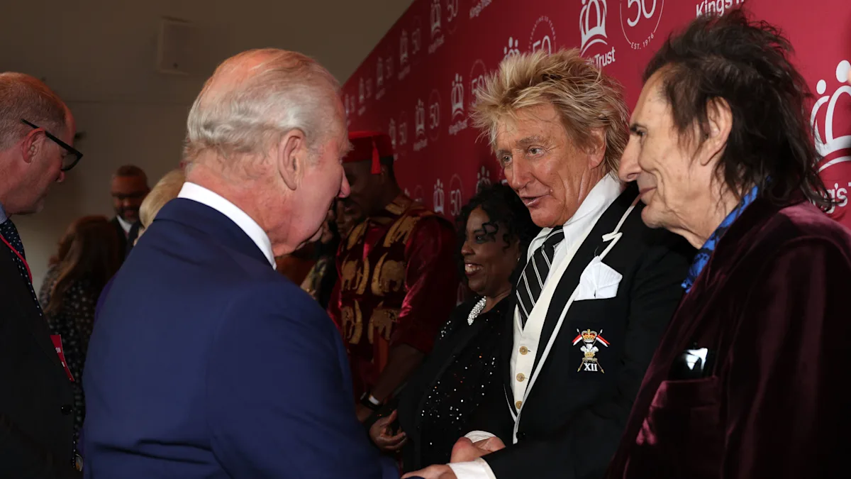 Rod Stewart and the King, two figures who have recently been in the news for their behaviour and respect towards others, with a focus on Rod Stewart