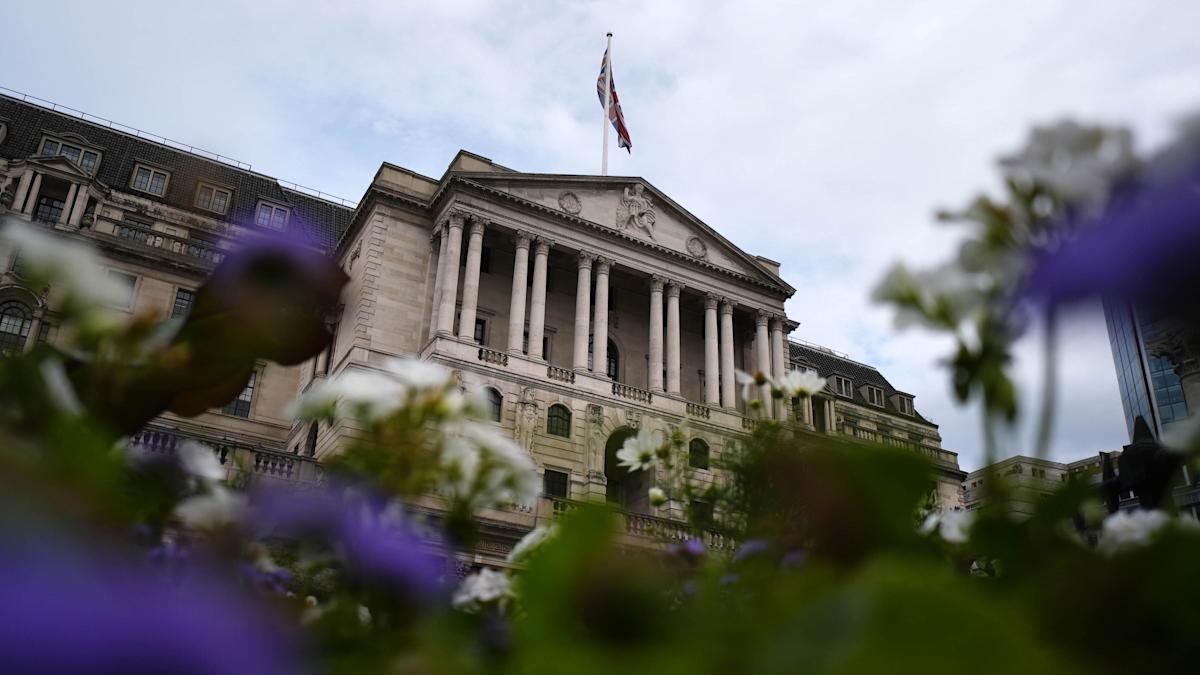 FTSE 100 index rising after Bank of England rate cut