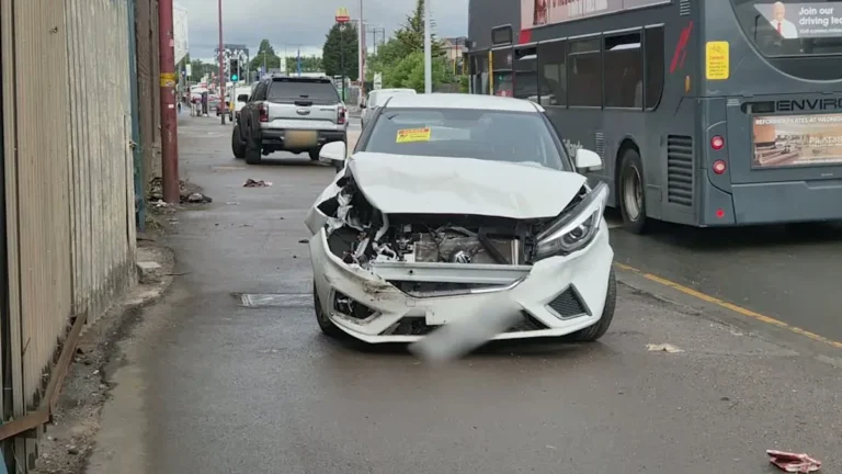 A41 car crash scene on Birmingham Road with police and ambulance services in attendance, highlighting the importance of road safety and responsible driving behaviour