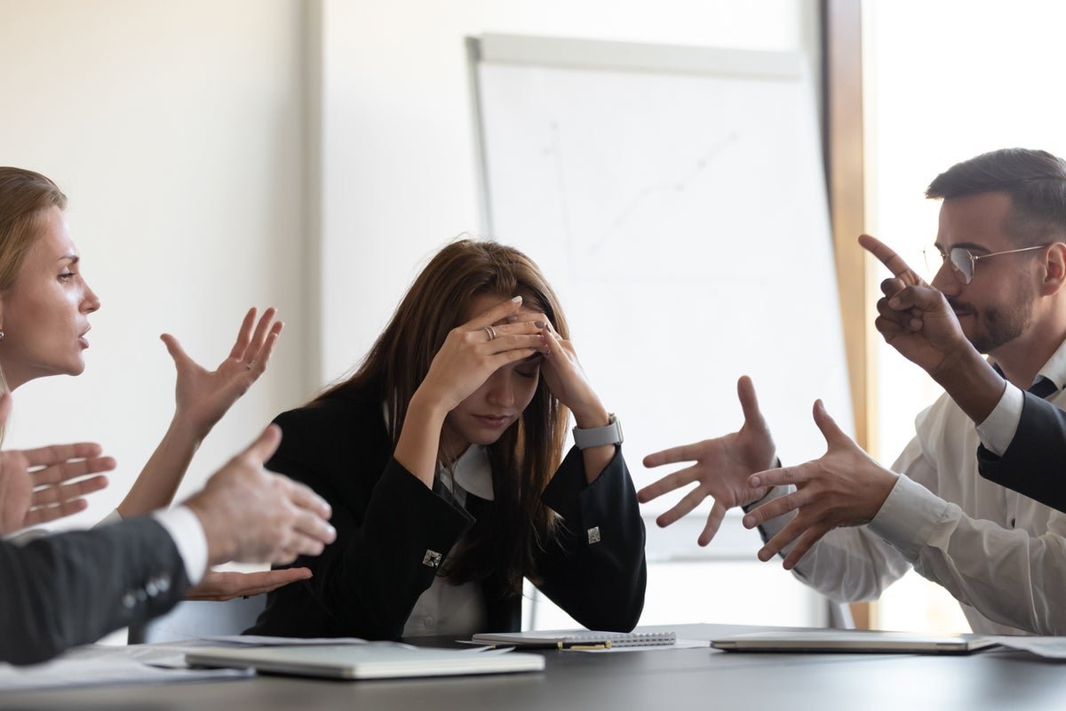 UK worker experiencing stress at desk