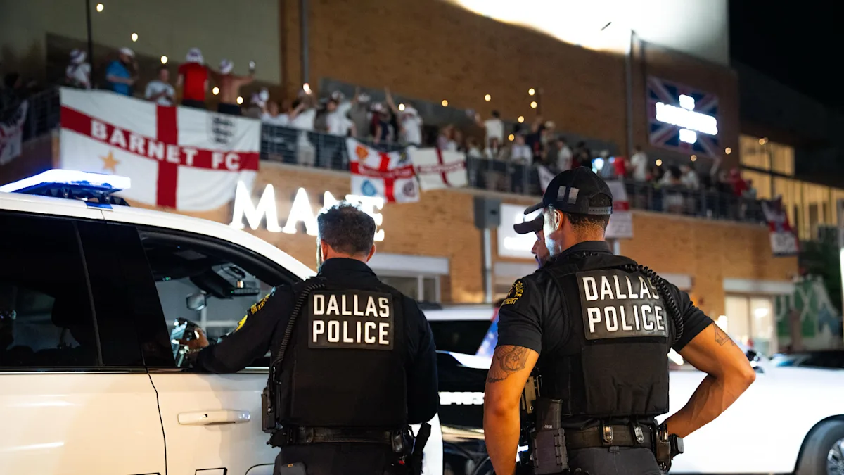 England fans celebrating and cheering on their team with beers and flags, showing their team spirit and colourful behaviour, as they prepare for the World Cup opener